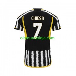 Camisola Juventus Federico Chiesa 7 Homem Equipamento Primeiro 2023-2024 Manga Curta